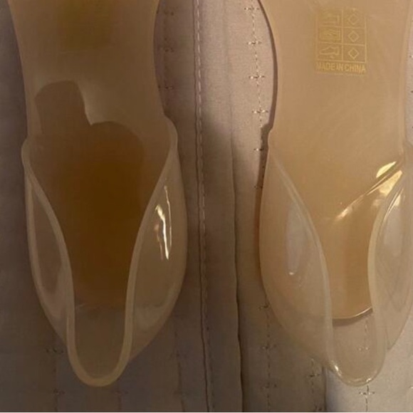 Floral Flower Jelly Chic Blush Pink Ballet Flates - Picture 3 of 3